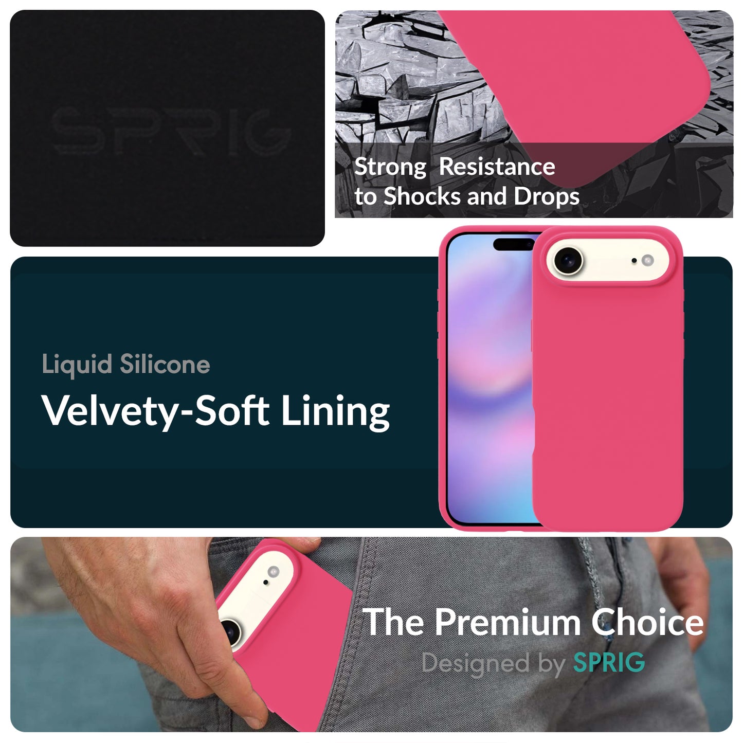 SilkMag (Liquid Silicone Magsafe)-Light Red