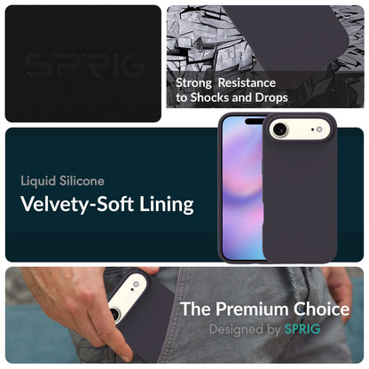 SilkMag (Liquid Silicone Magsafe)-Charcoal Grey