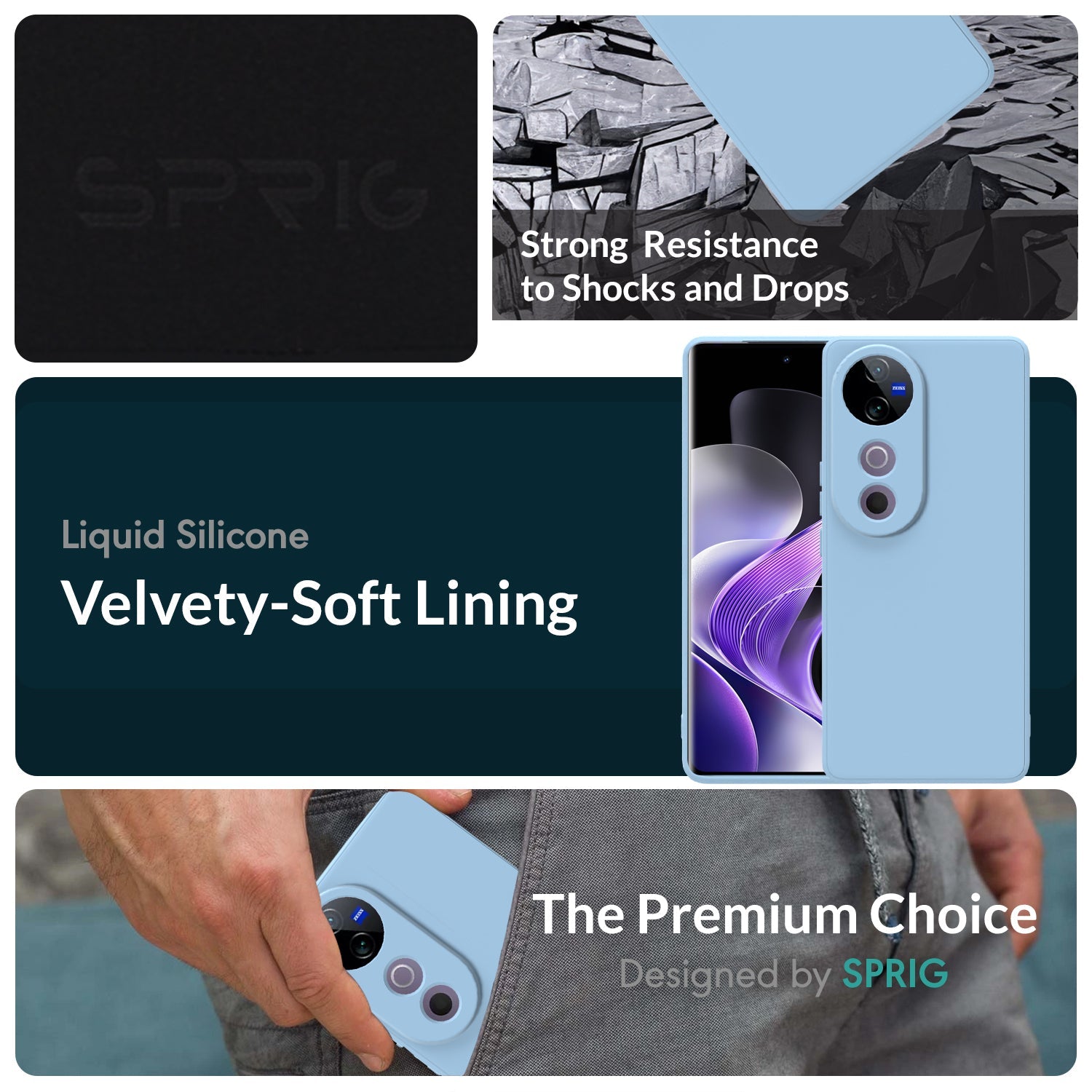 Vivo V40 Pro Back Cover Case - Sprig