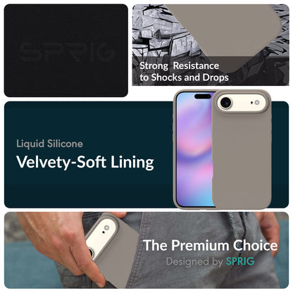 SilkMag (Liquid Silicone Magsafe)-Light Brown