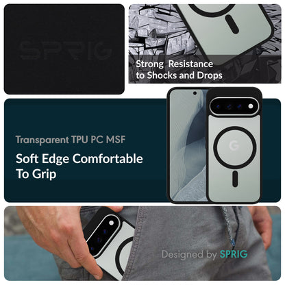 EdgeMag (TPU PC Magsafe)-Black Transparent