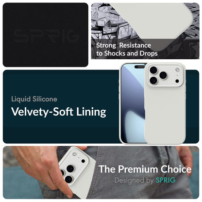 SilkMag (Liquid Silicone Magsafe)-Light Grey