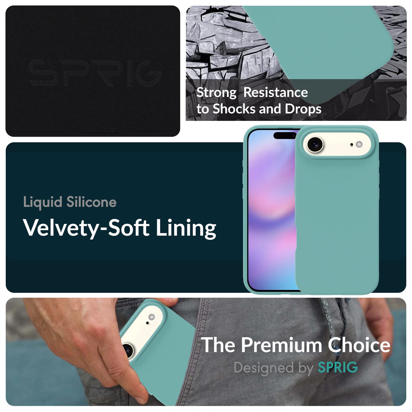 SilkMag (Liquid Silicone Magsafe)-Ice Blue