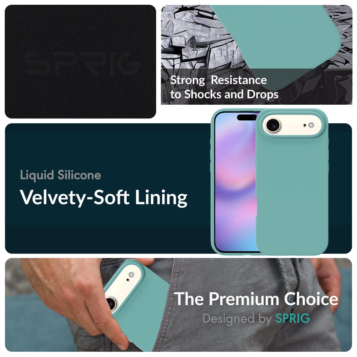 SilkMag (Liquid Silicone Magsafe)-Ice Blue