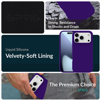 SilkMag (Liquid Silicone Magsafe)-Dark Violet