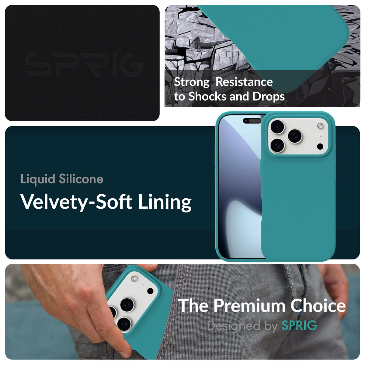 SilkMag (Liquid Silicone Magsafe)-Ocean Blue