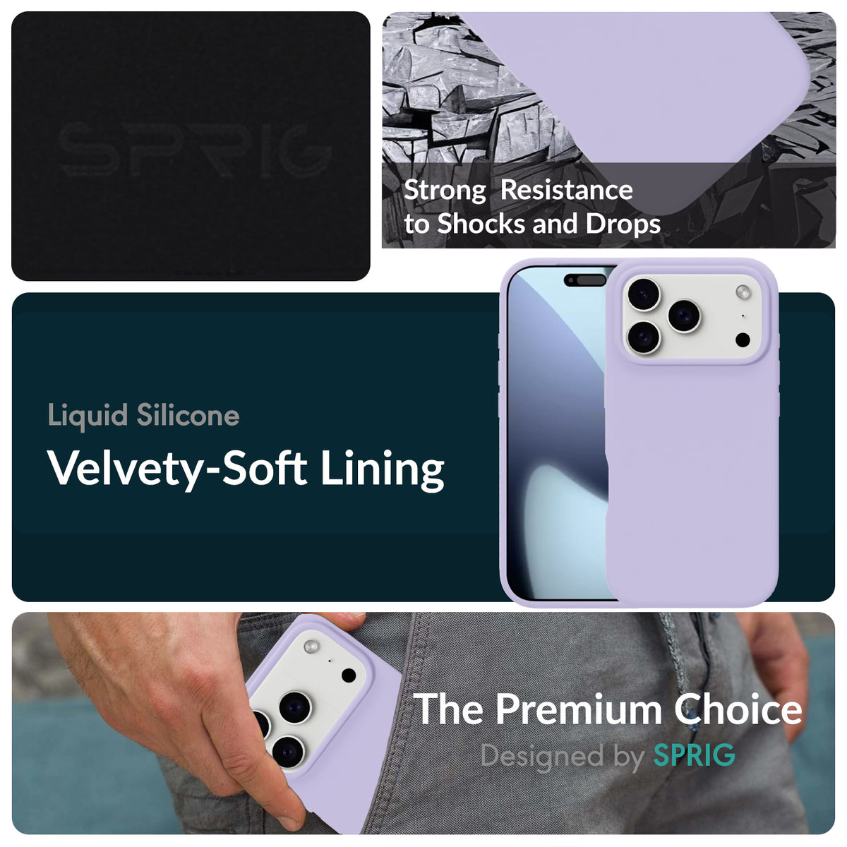 SilkMag (Liquid Silicone Magsafe)-Light Purple