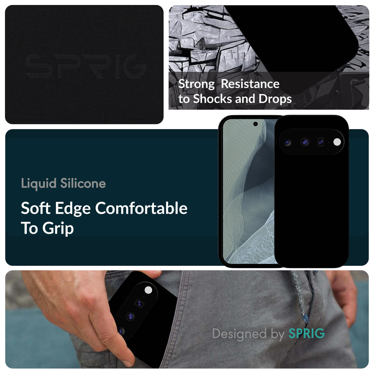 SilkMag (Liquid Silicone Magsafe)-Black