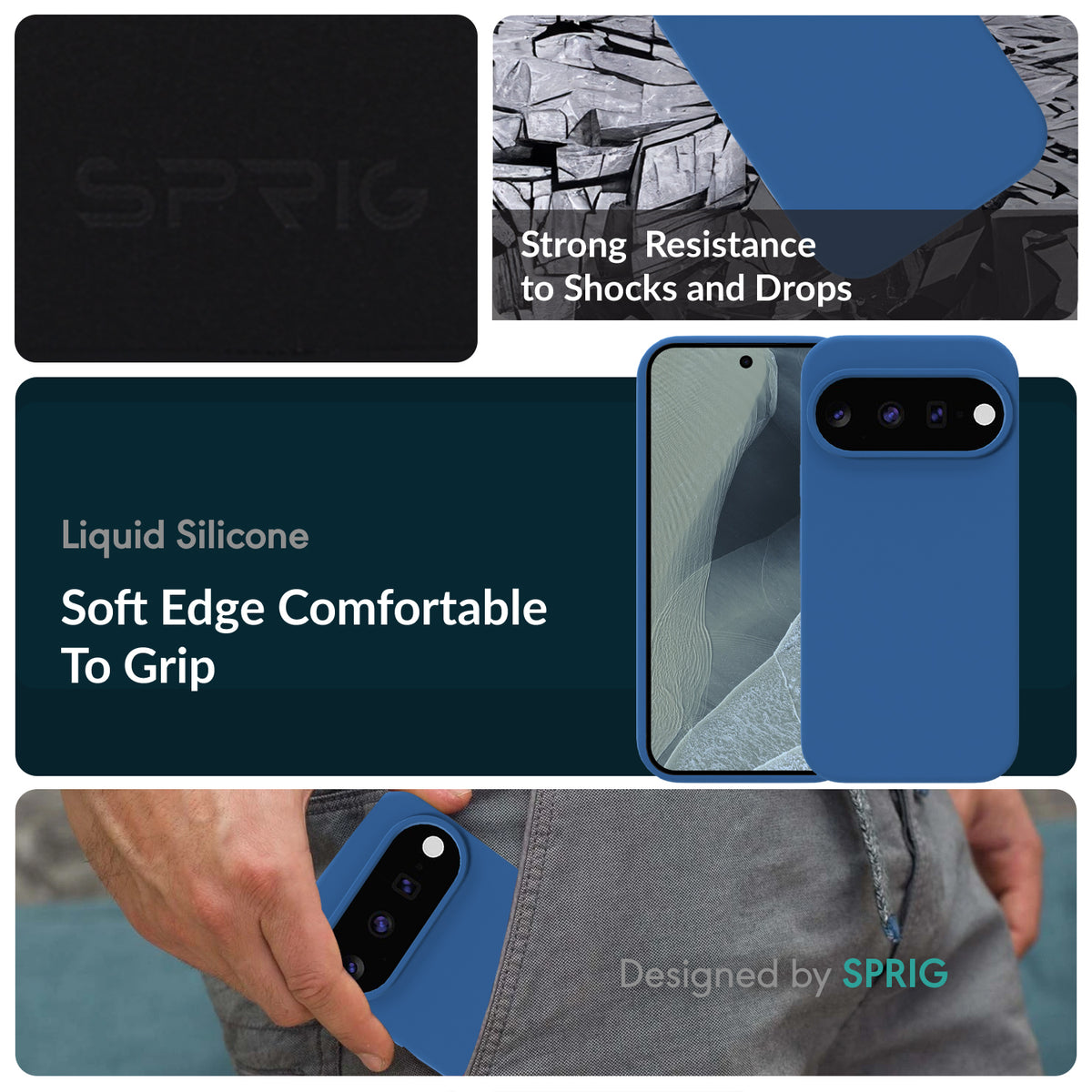 SilkMag (Liquid Silicone Magsafe)-Navy Blue