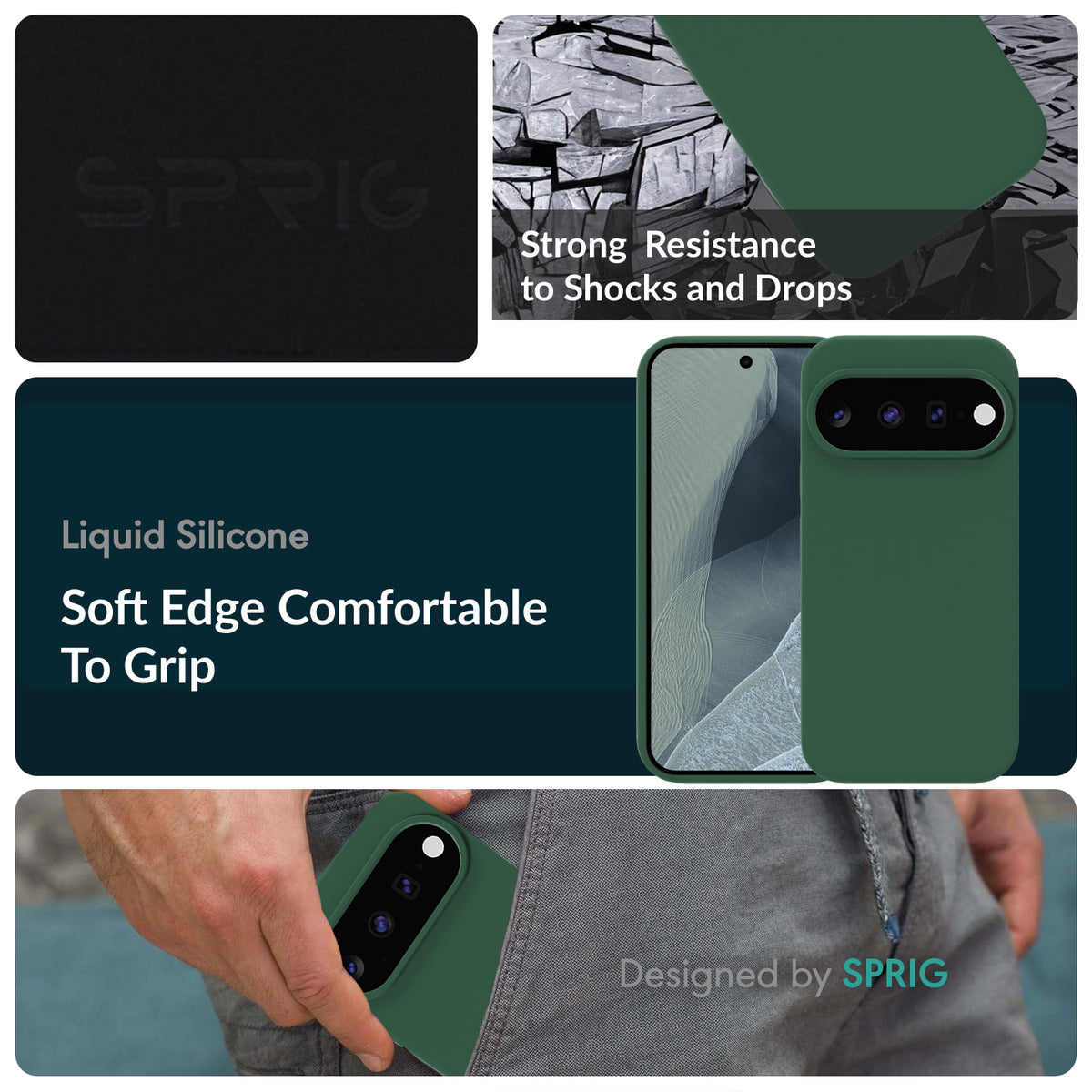 SilkMag (Liquid Silicone Magsafe)-Green