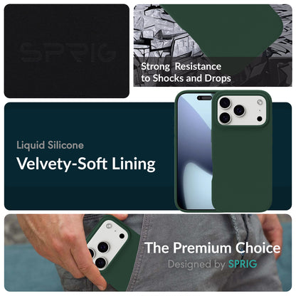 SilkMag (Liquid Silicone Magsafe)-Dark Green
