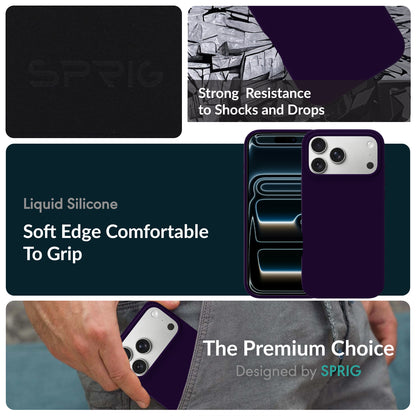 SilkMag (Liquid Silicone Magsafe)-Dark Purple