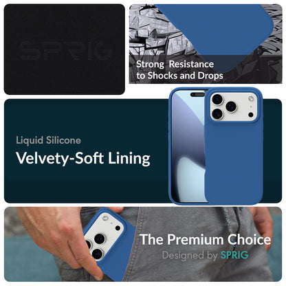 SilkMag (Liquid Silicone Magsafe)-Navy Blue