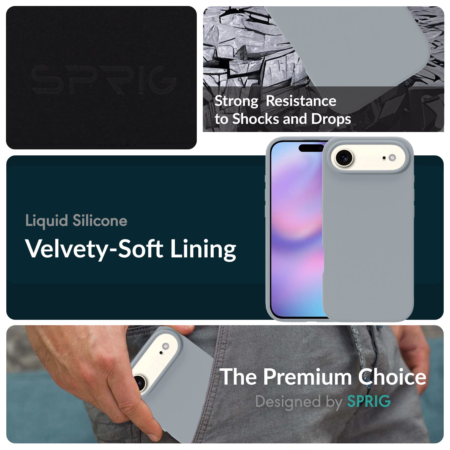 SilkMag (Liquid Silicone Magsafe)-Pastel Blue