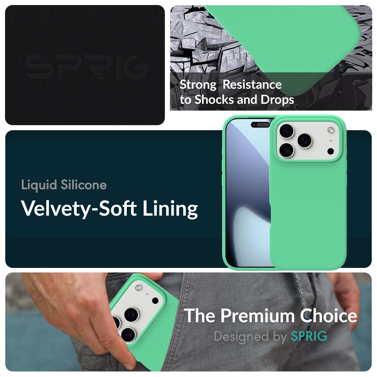 SilkMag (Liquid Silicone Magsafe)-Pastel Green