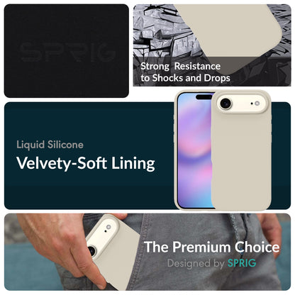 SilkMag (Liquid Silicone Magsafe)-Cream Grey