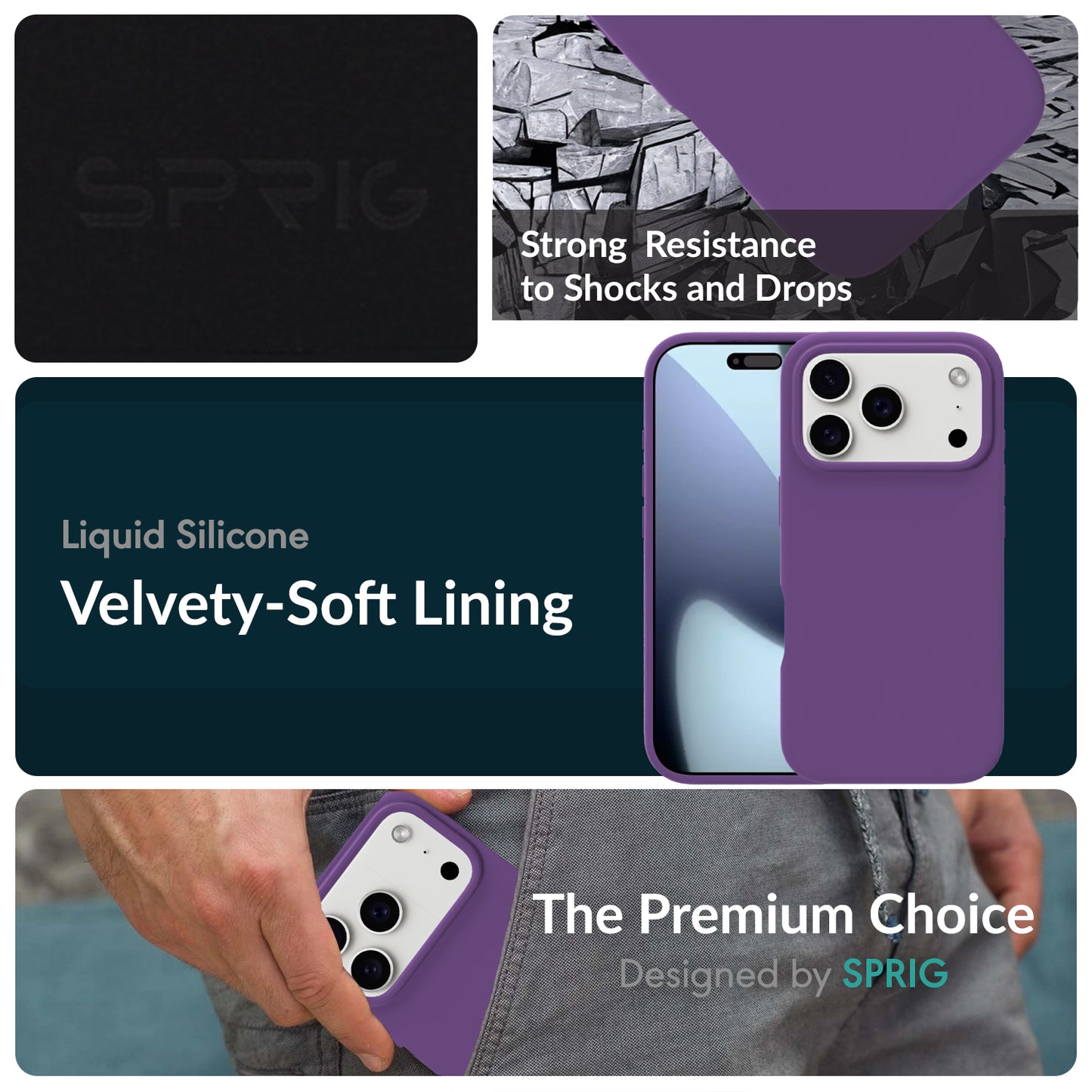 SilkMag (Liquid Silicone Magsafe)-Purple