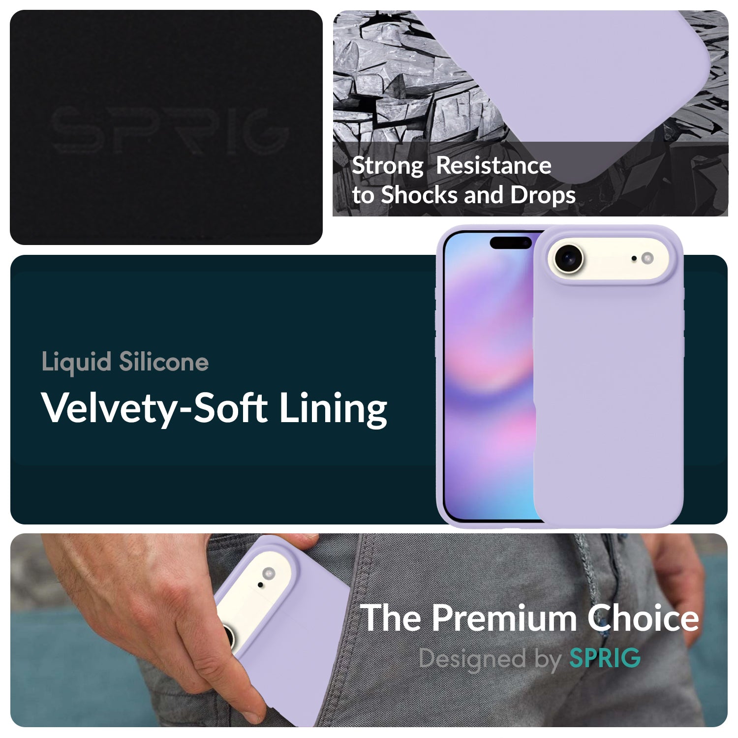 SilkMag (Liquid Silicone Magsafe)-Light Purple