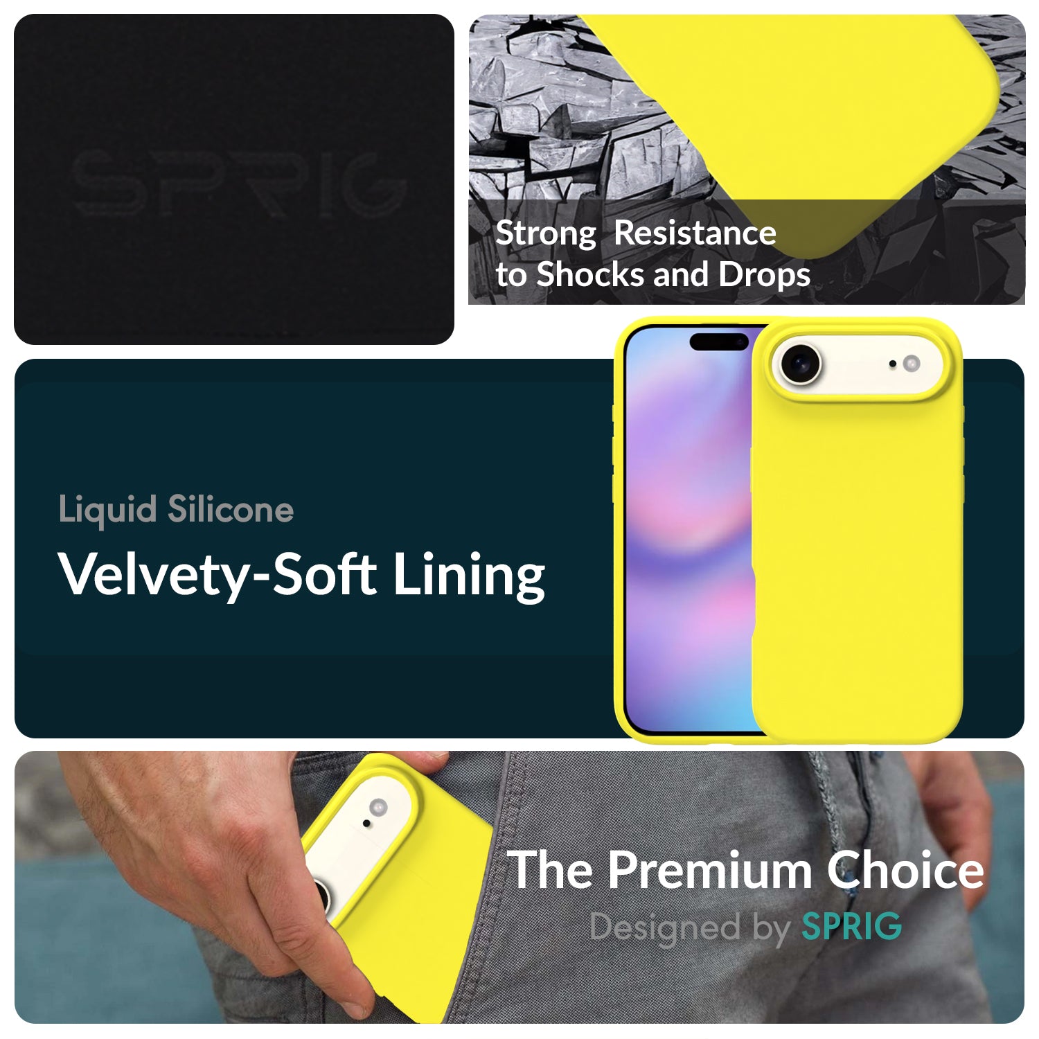 SilkMag (Liquid Silicone Magsafe)-Shining Yellow