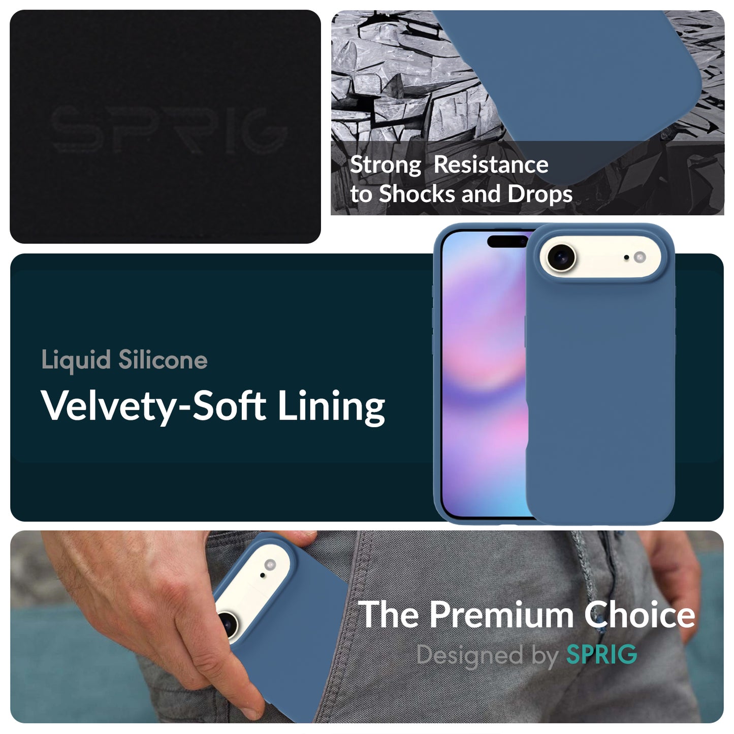 SilkMag (Liquid Silicone Magsafe)-Sea Blue