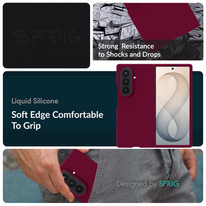 SilkMag (Liquid Silicone Magsafe)-Plum Red