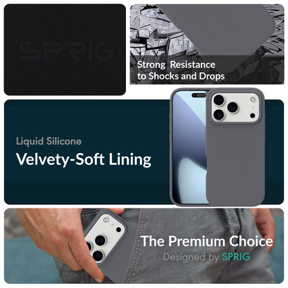 SilkMag (Liquid Silicone Magsafe)-Dark Grey
