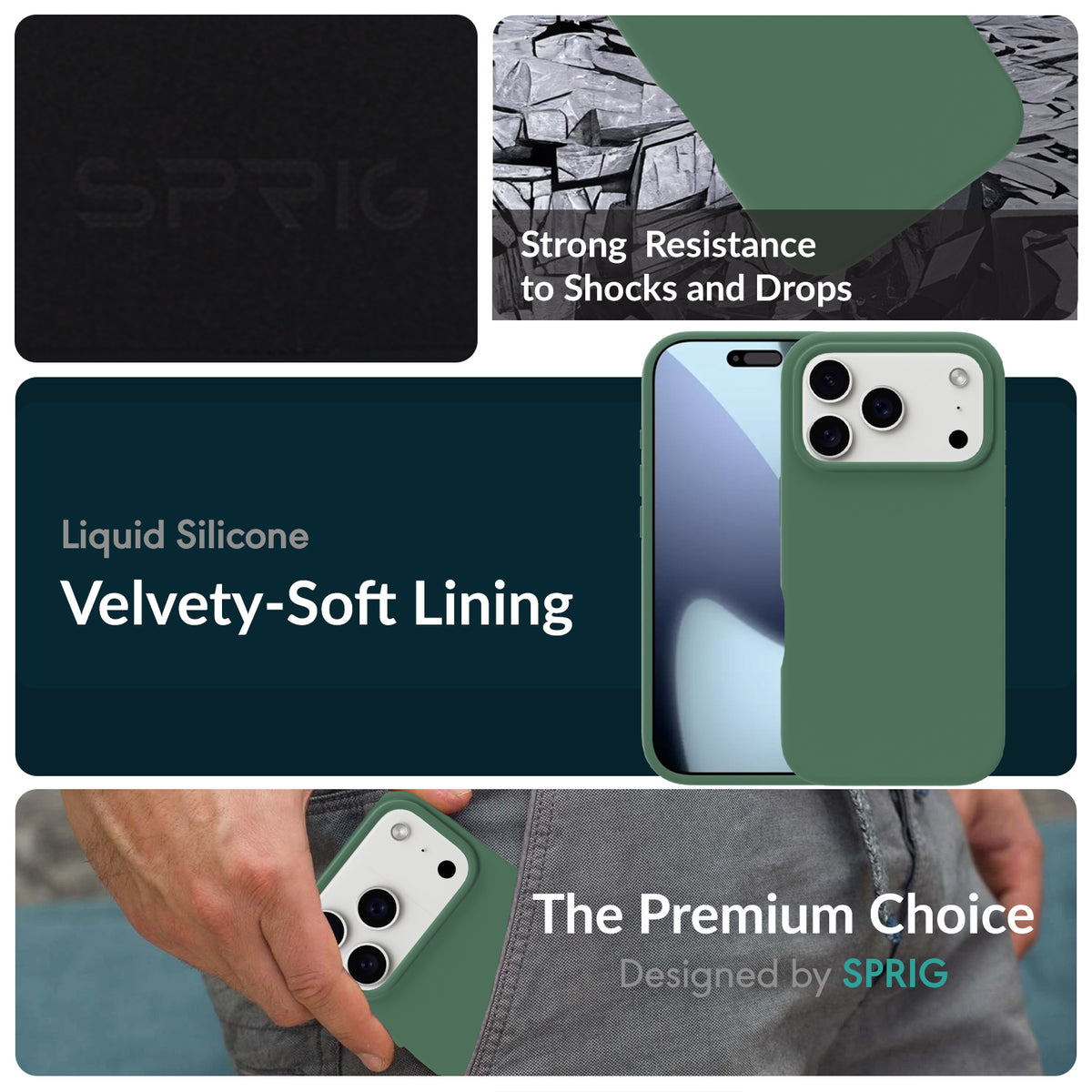 SilkMag (Liquid Silicone Magsafe)-Green