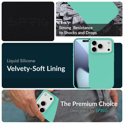 SilkMag (Liquid Silicone Magsafe)-Turquoise Blue
