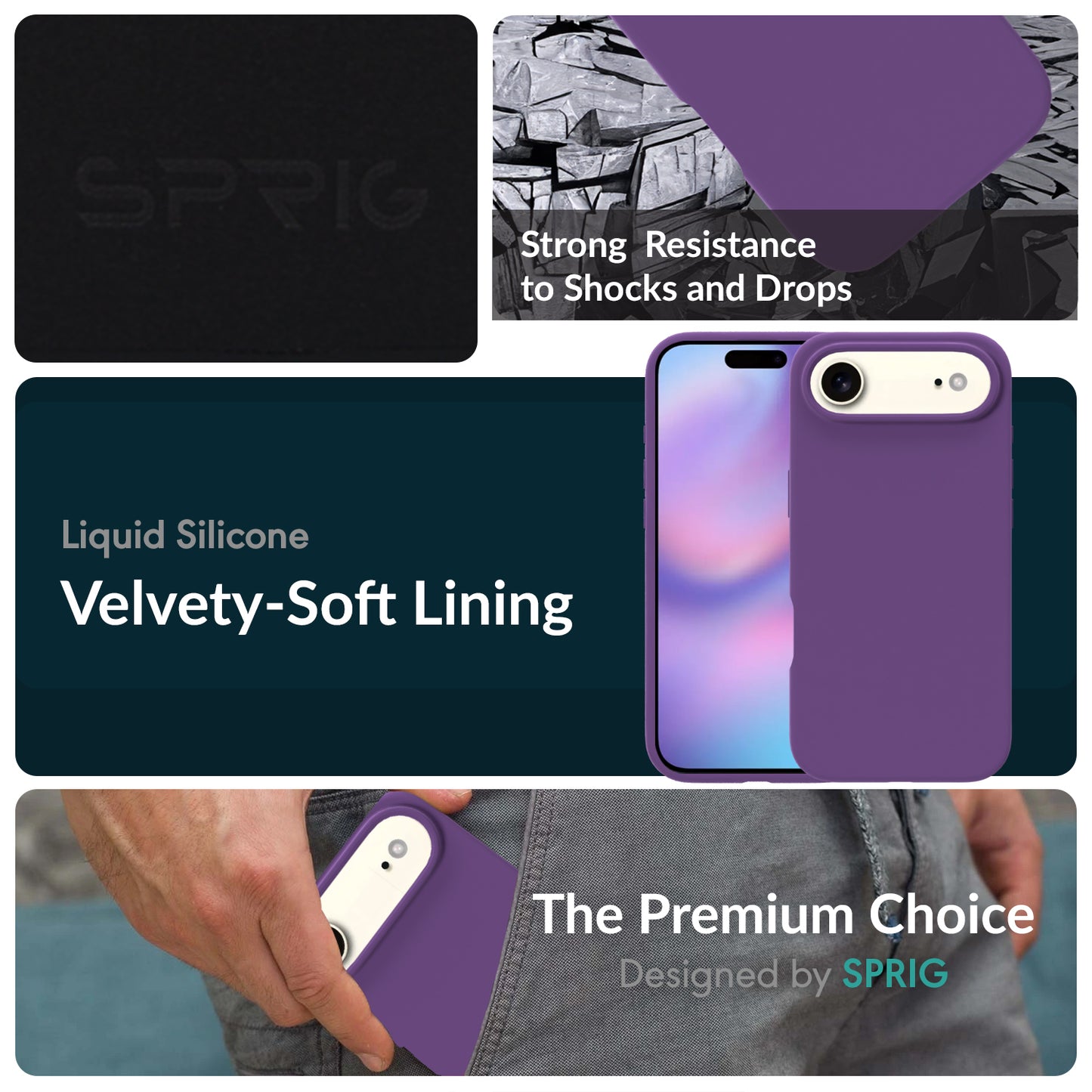 SilkMag (Liquid Silicone Magsafe)-Purple