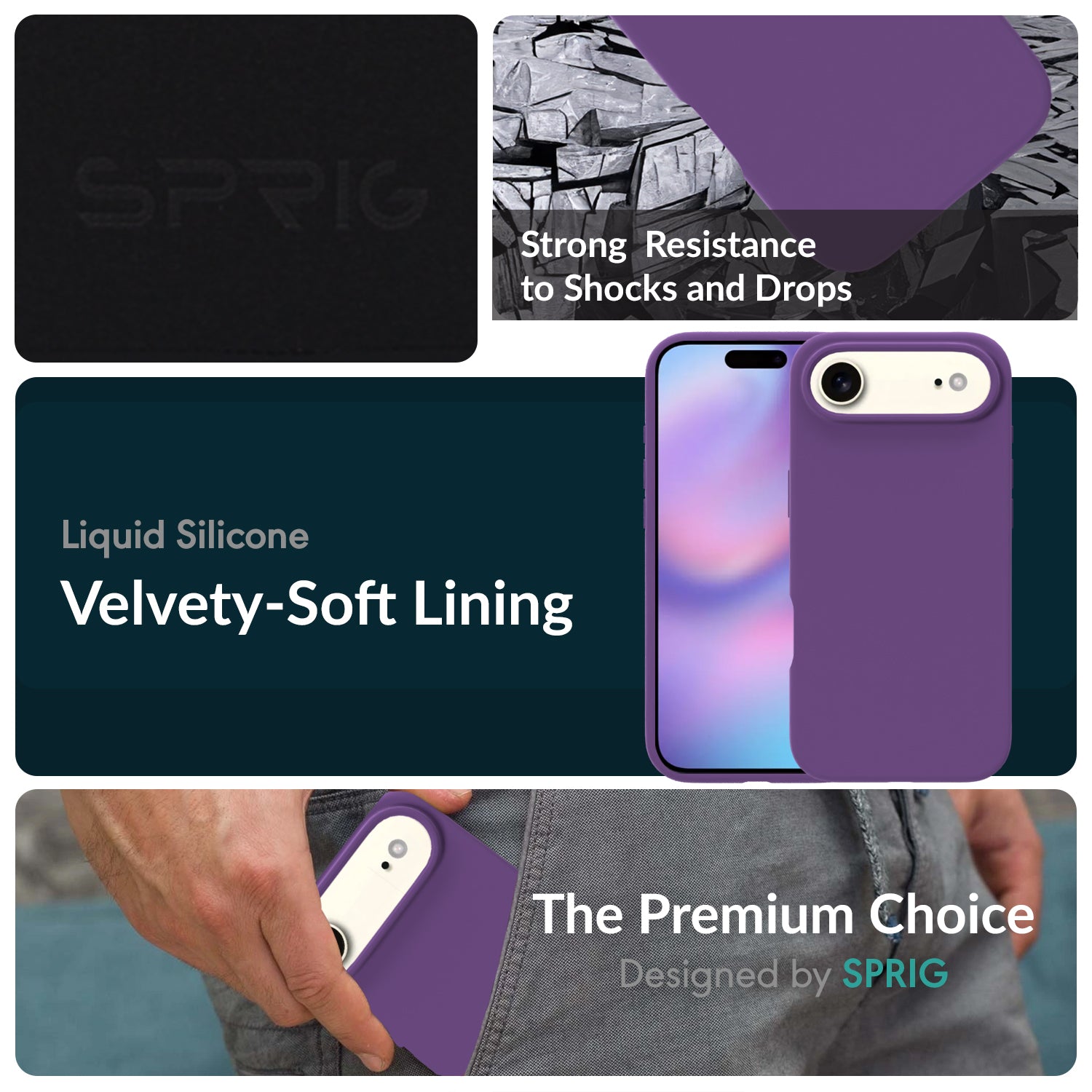 SilkMag (Liquid Silicone Magsafe)-Purple