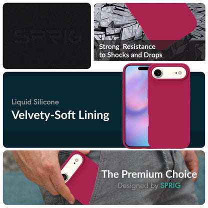 SilkMag (Liquid Silicone Magsafe)-Rose Red