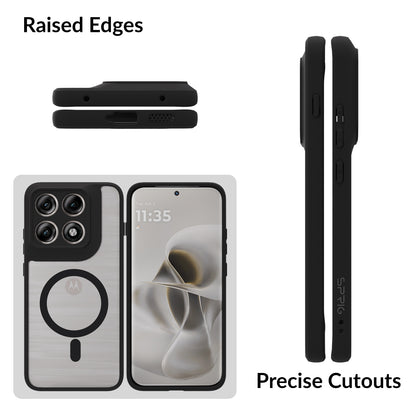 EdgeMag (TPU PC Magsafe)-Black Transparent