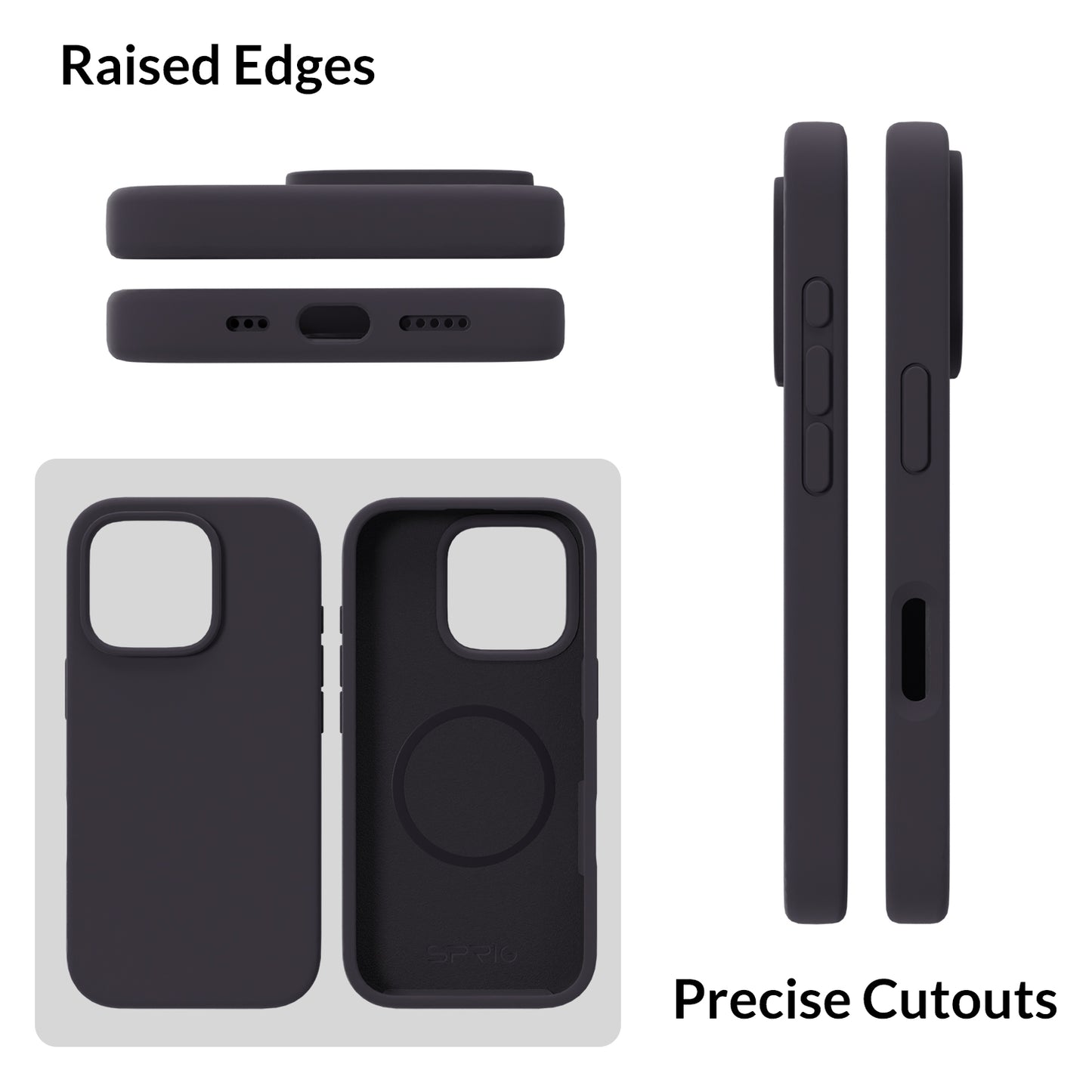 Liquid Silicone Magsafe-Charcoal Grey