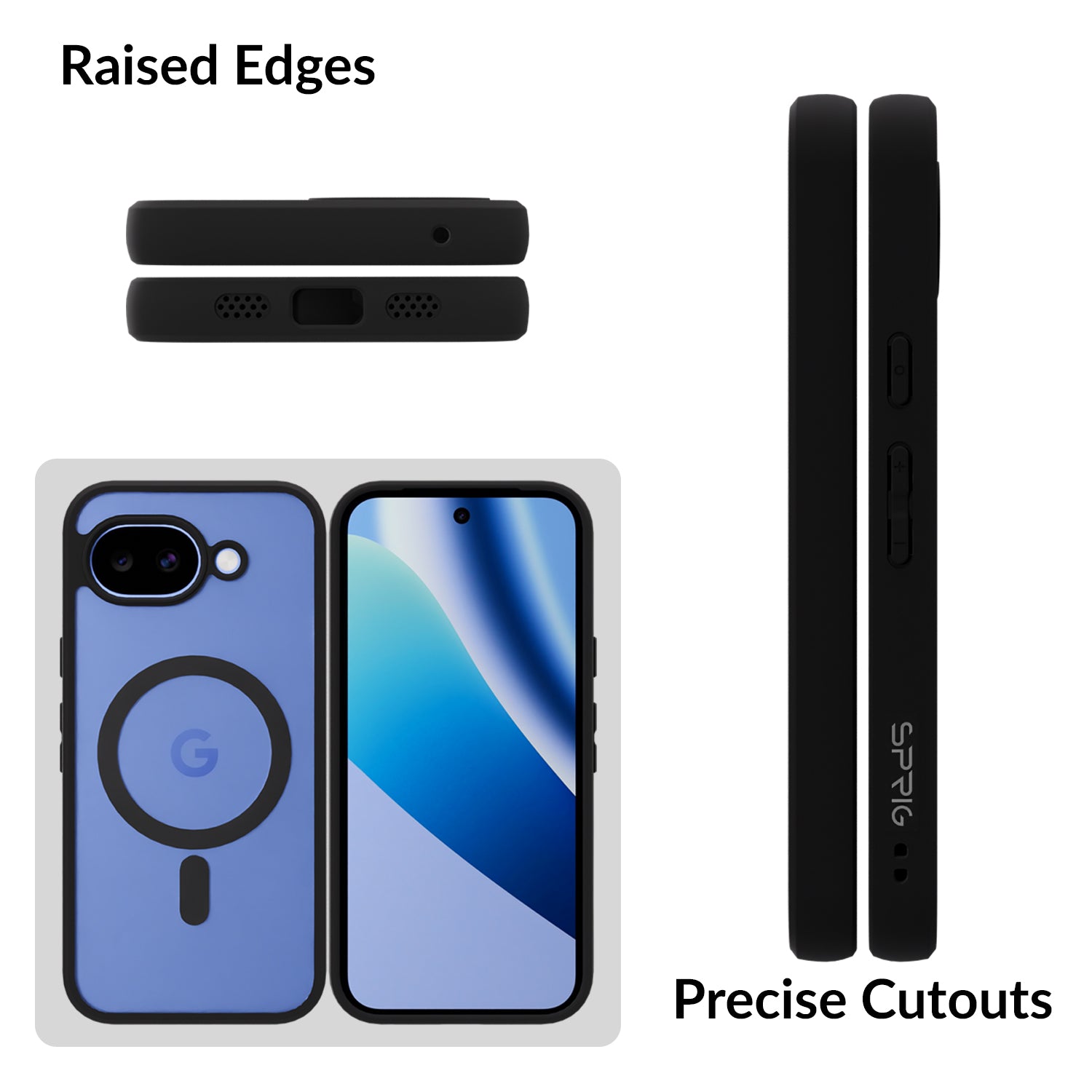 EdgeTone (TPU PC Magsafe)-Black Transparent