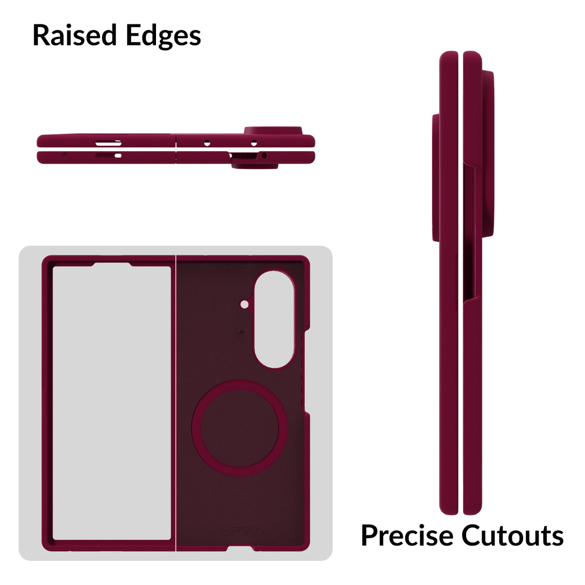 SilkMag (Liquid Silicone Magsafe)-Plum Red