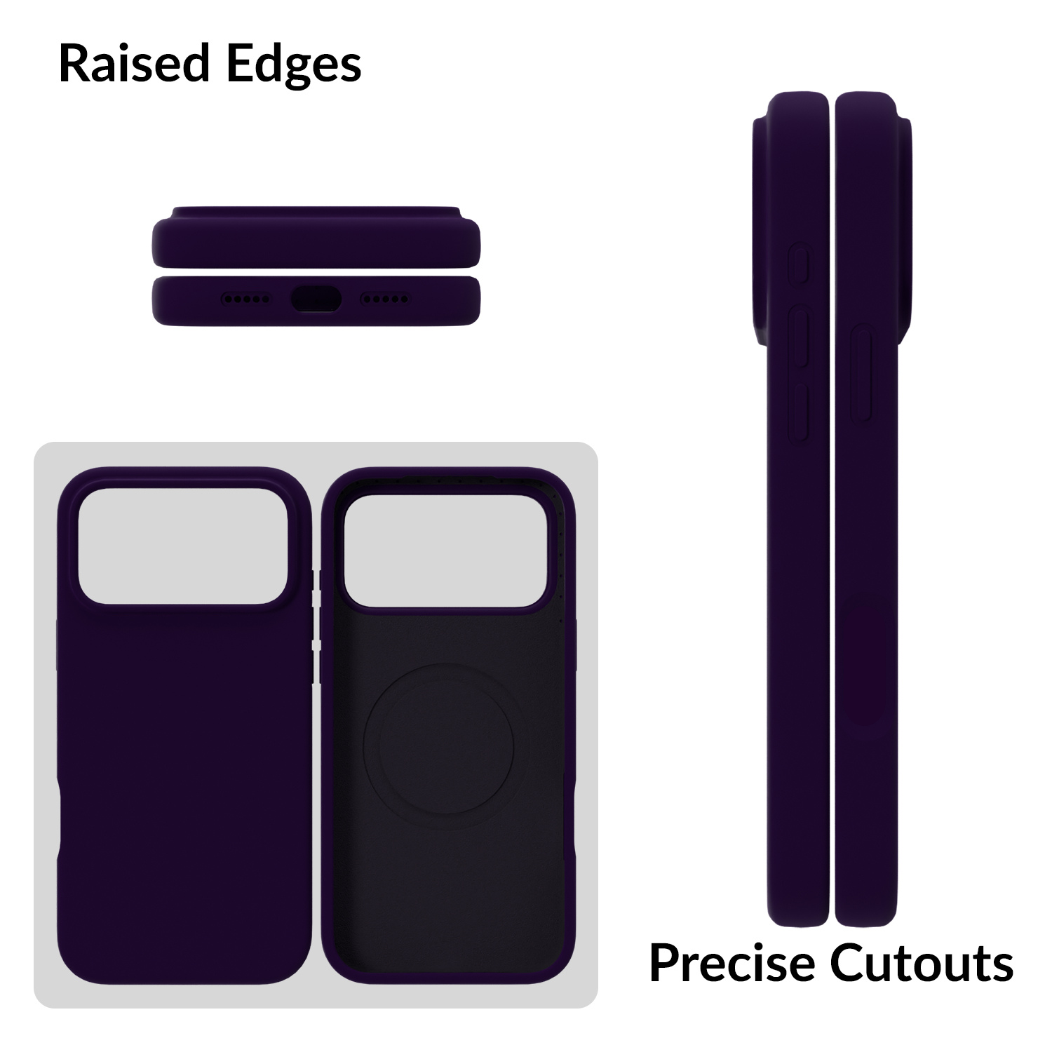 SilkMag (Liquid Silicone Magsafe)-Dark Purple