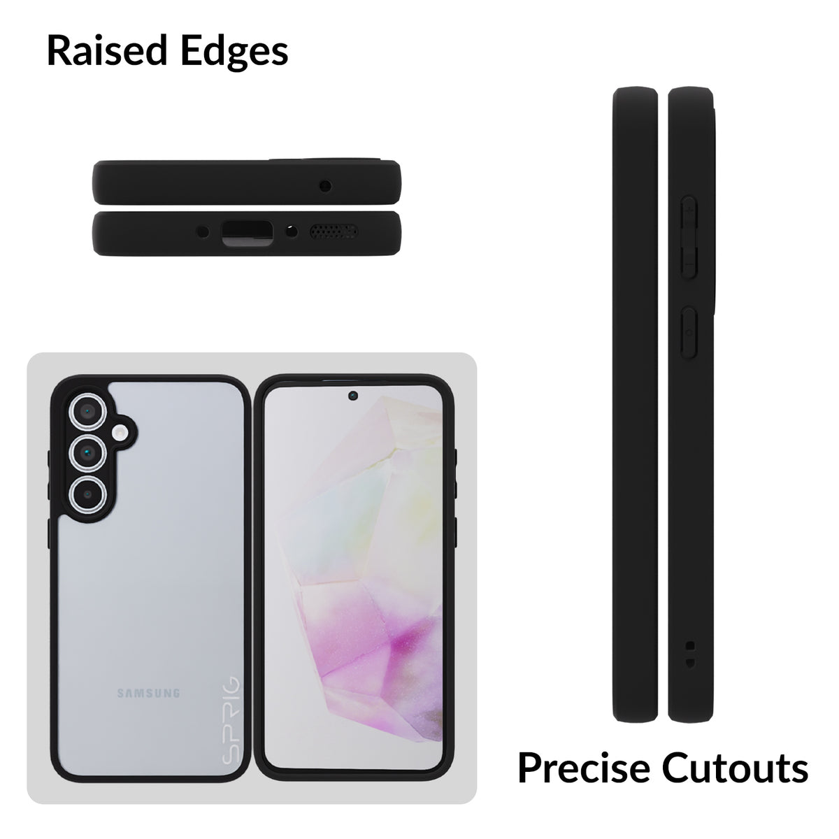 EdgeTone (TPU PC)-Black Transparent