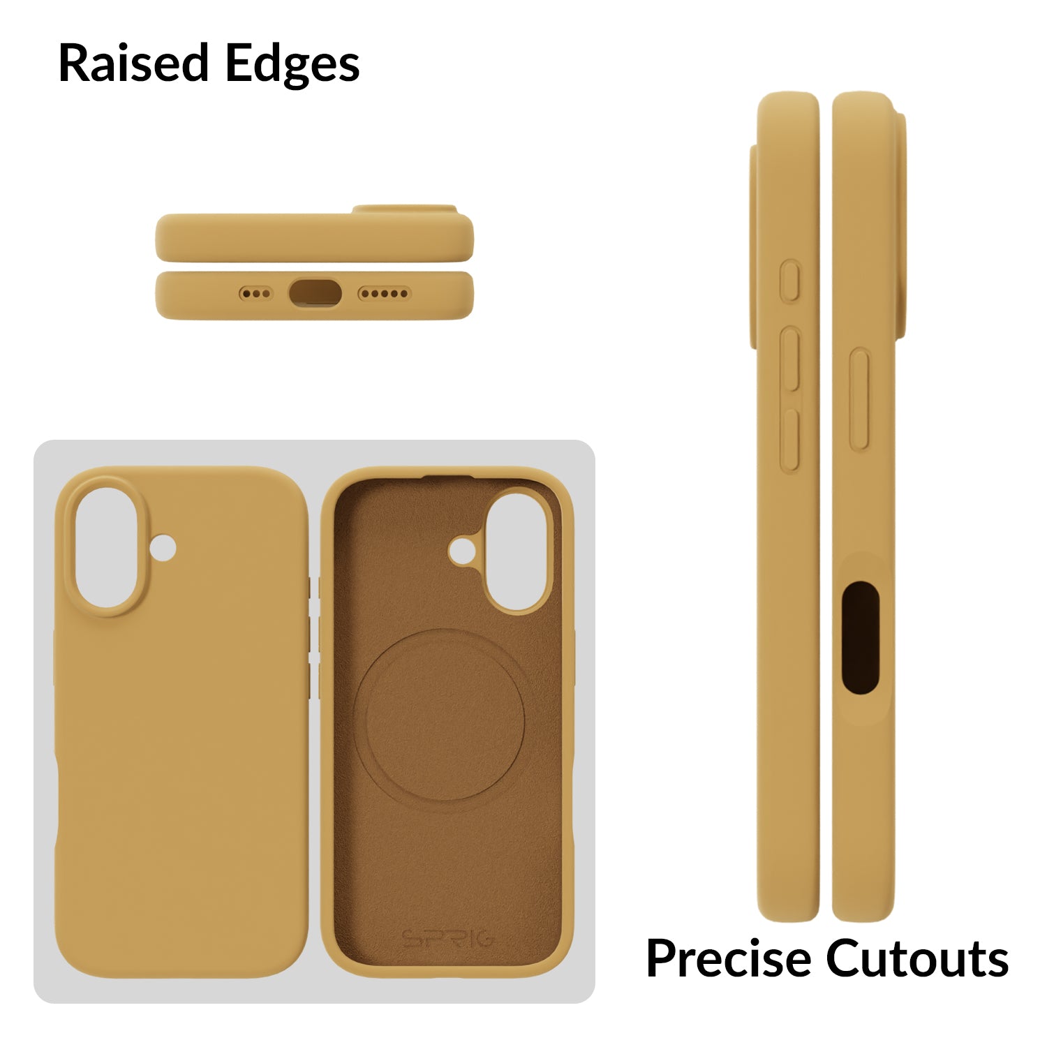 SilkMag (Liquid Silicone Magsafe)-Light Gold