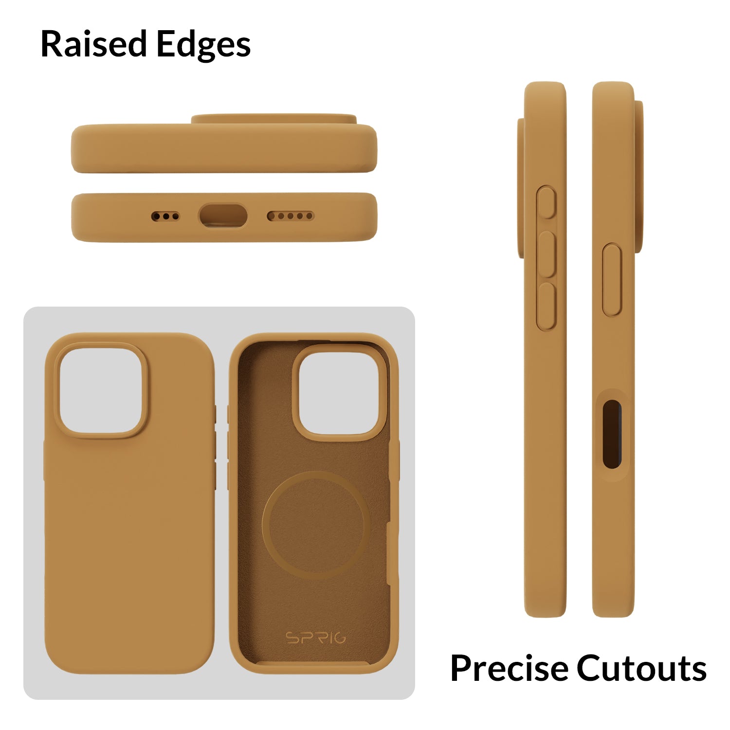 Liquid Silicone Magsafe-Golden Brown