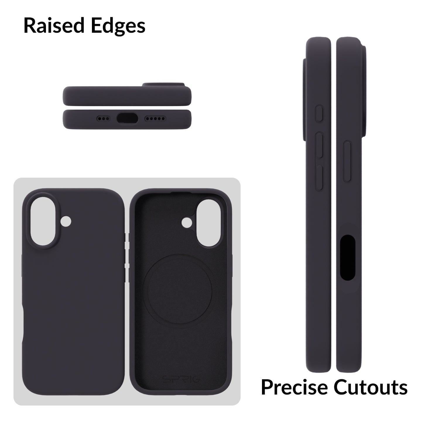 SilkMag (Liquid Silicone Magsafe)-Charcoal Grey