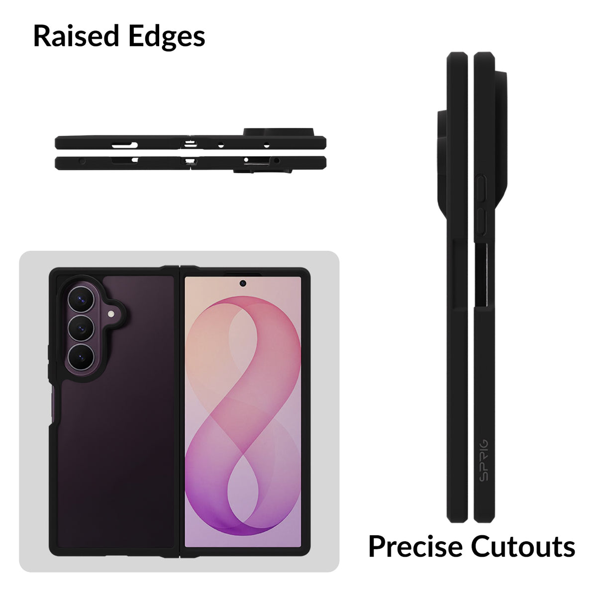 EdgeTone (TPU PC)-Black Transparent