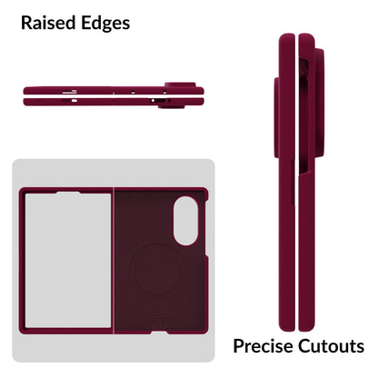 SilkMag (Liquid Silicone Magsafe)-Plum Red