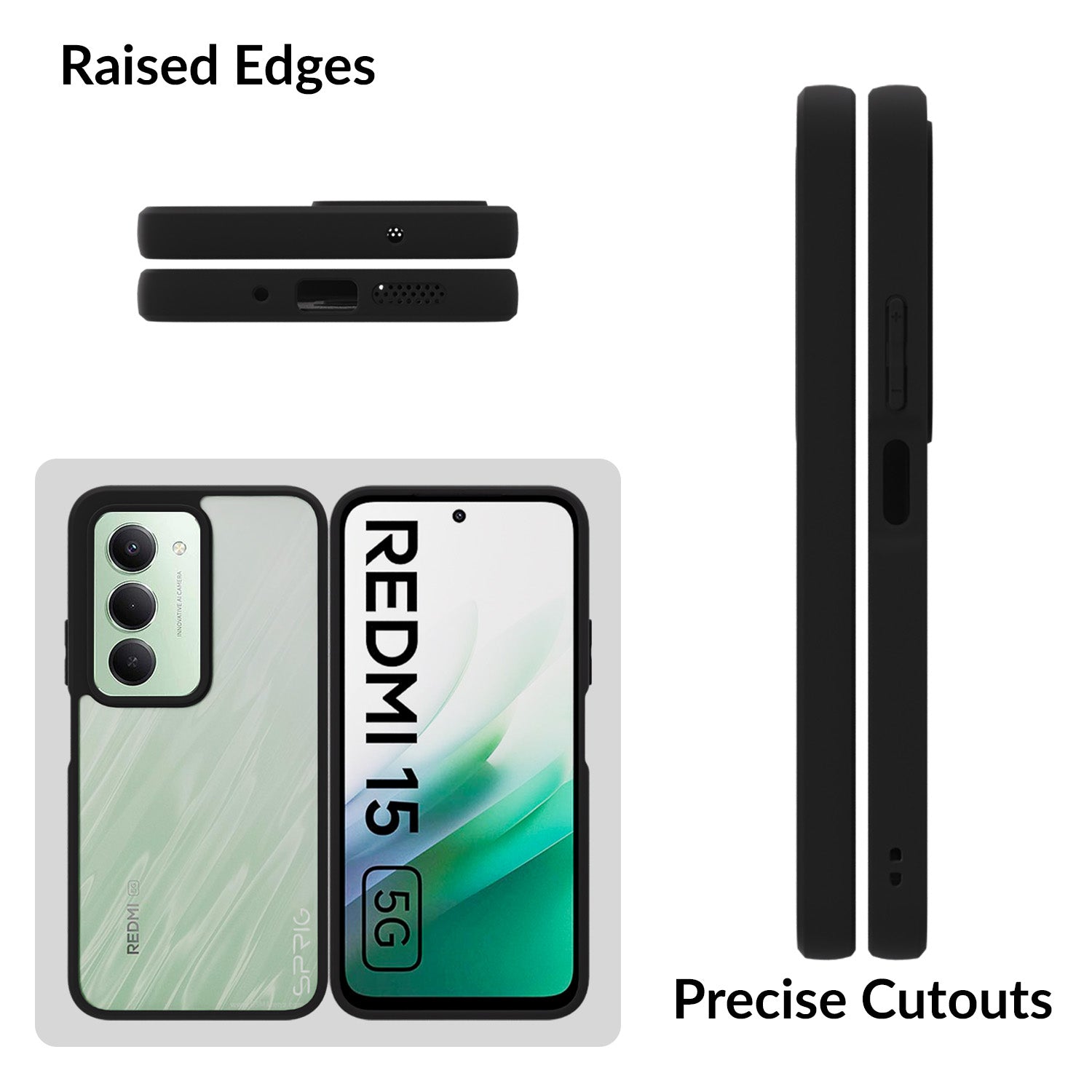 EdgeTone (TPU PC)-Black Transparent-OC