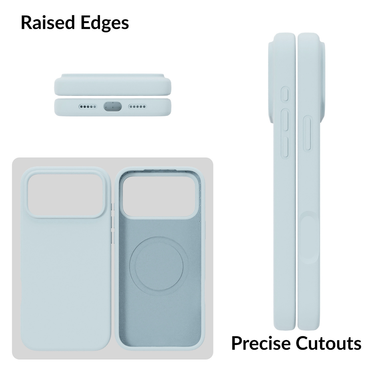 SilkMag (Liquid Silicone Magsafe)-Pastel Light Blue