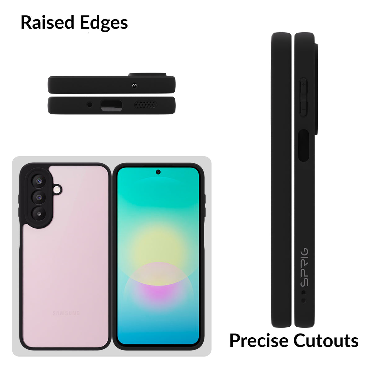 EdgeTone (TPU PC)-Black Transparent