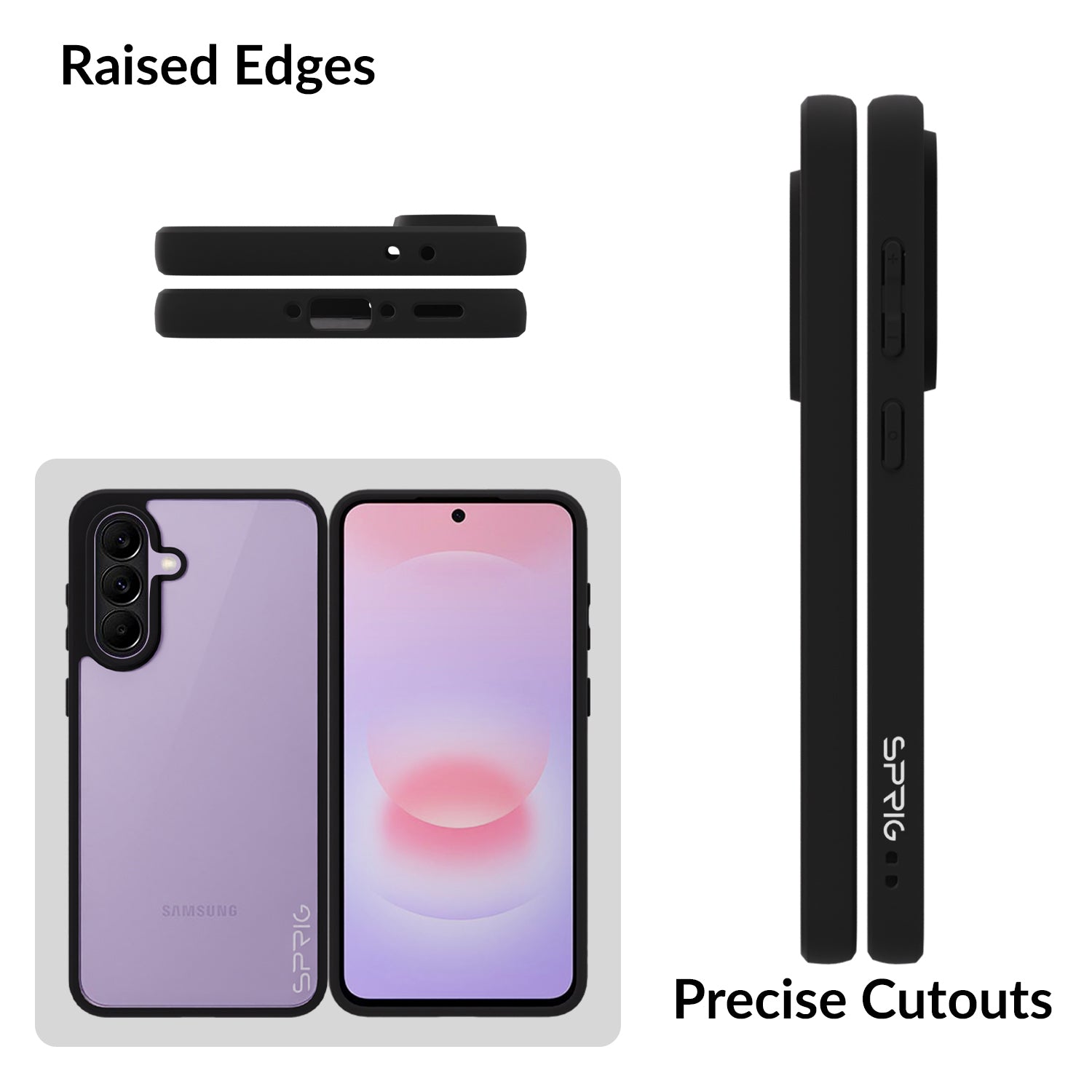 EdgeTone (TPU PC)-Black Transparent