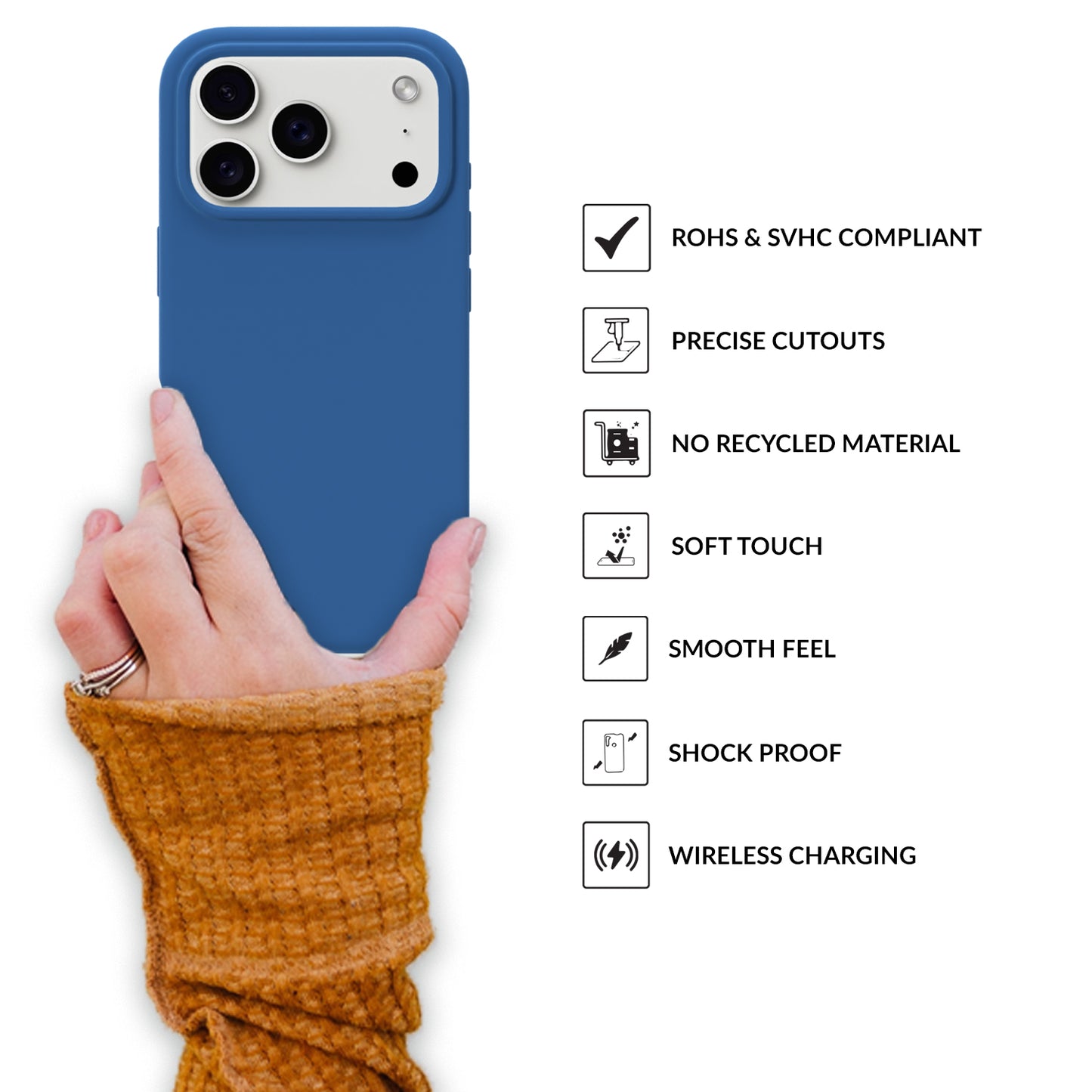 SilkMag (Liquid Silicone Magsafe)-Navy Blue