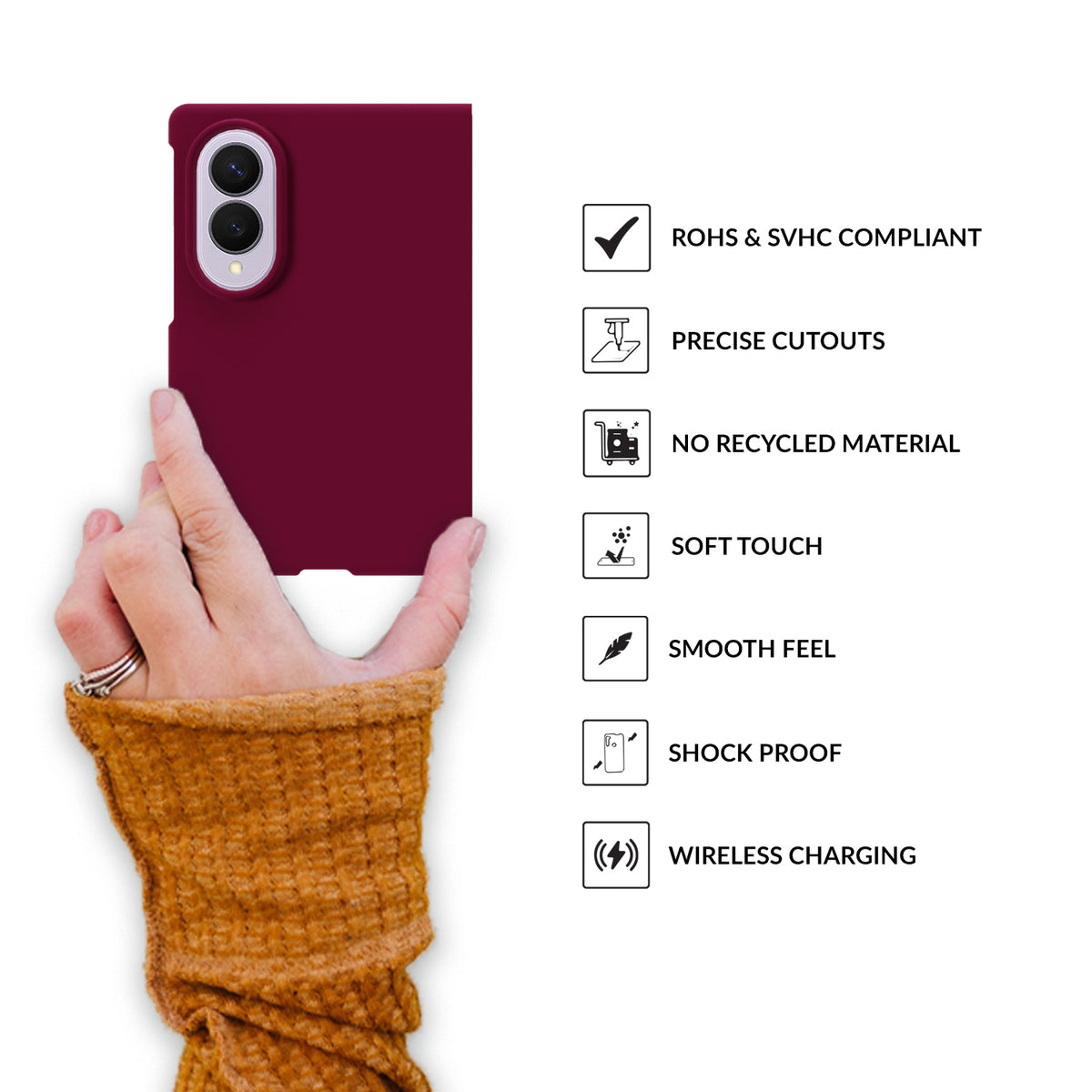 SilkMag (Liquid Silicone Magsafe)-Plum Red