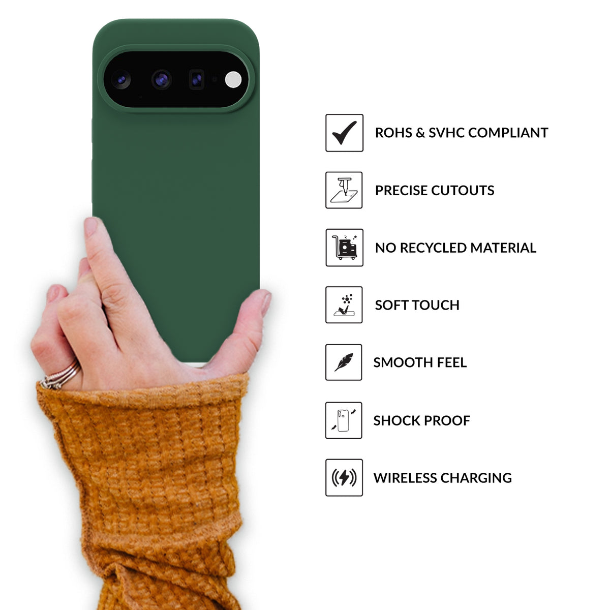 SilkMag (Liquid Silicone Magsafe)-Green