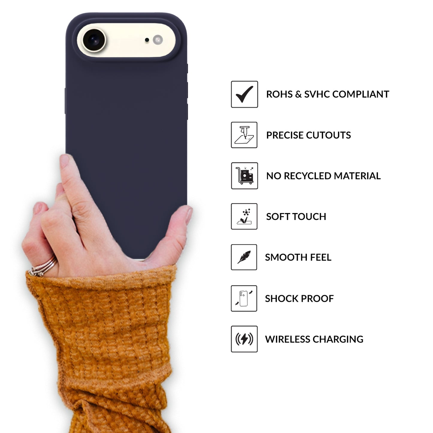 SilkMag (Liquid Silicone Magsafe)-Midnight Blue